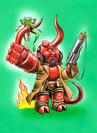 Illustration for article titled Look At The Artwork From This Weekend's Hellboy Anniversary Show